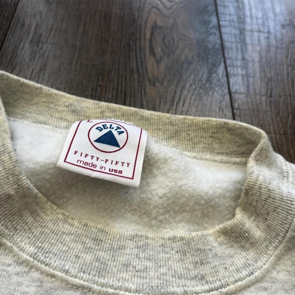 Vintage 1980s Nature Graphic Crewneck Sweatshirt Granola Camping Core Size Large - Picture 2 of 8